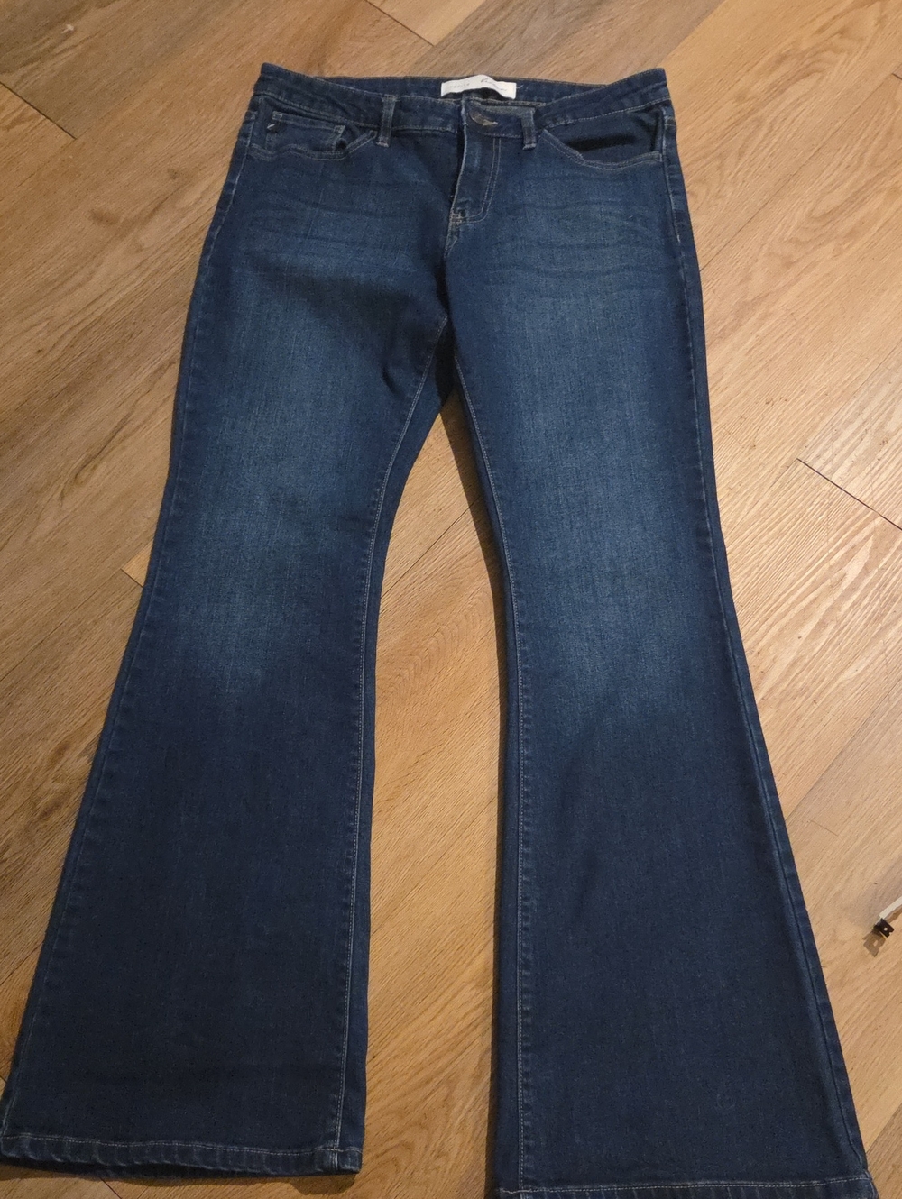 KanCan Dark Blue High-Rise Flare Jeans